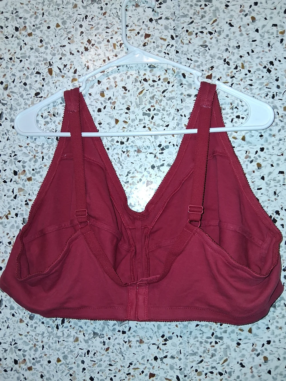 Women's Comfort Choice Tshirt Bra Size 50C Red No Padding Wireless